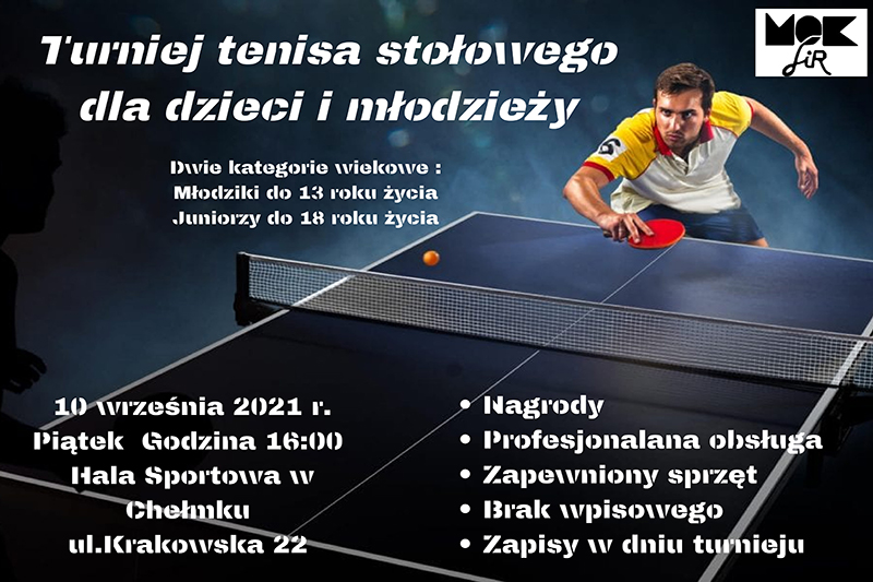 Turniej tenisa stołowego dla dzieci i młodziezy male