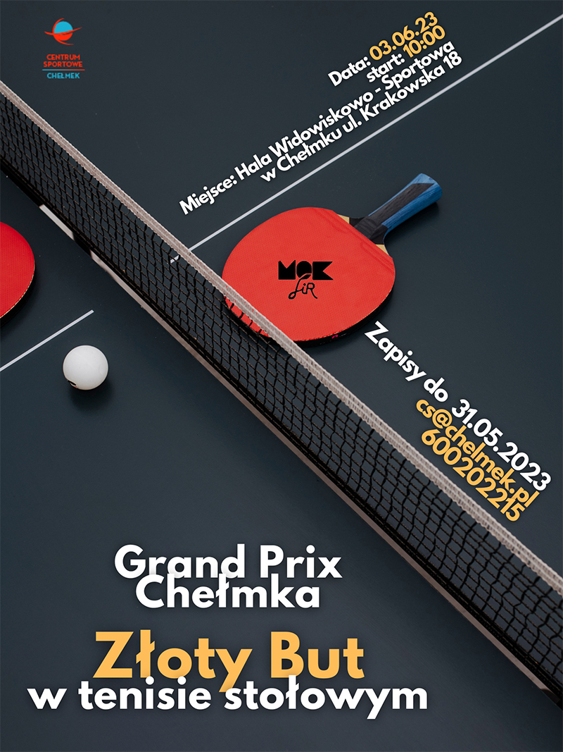Grand Prix Chełmka w tenisie stołowym Zdjęcie w tle na Facebooka 3040 cm