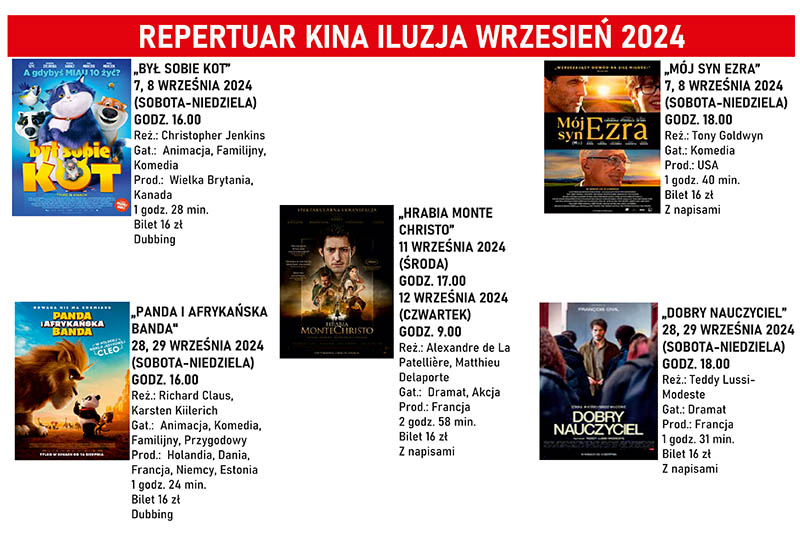 Repertuar Kina iluzja wrzesien 2024 baner maly