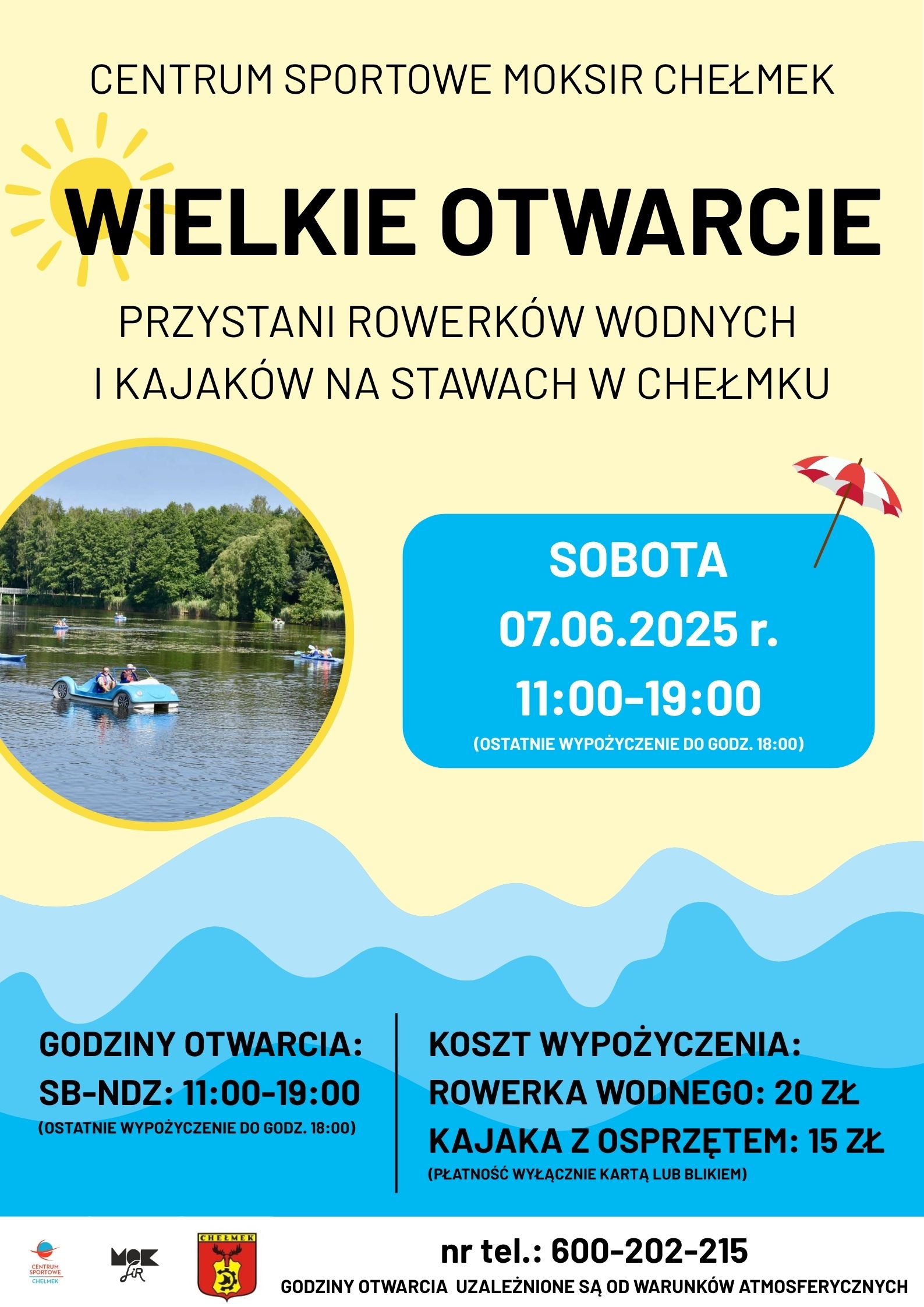 Otwarcie rowerkow wodnych 2025