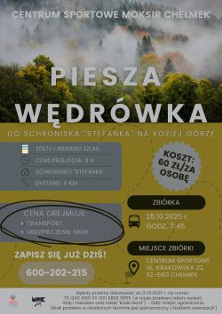 Piesza wędrówka do schroniska 