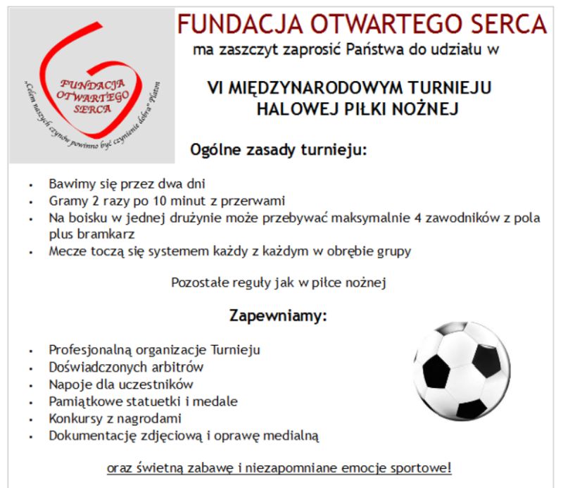 turniej fundacja otwartego serca plakat 02 20