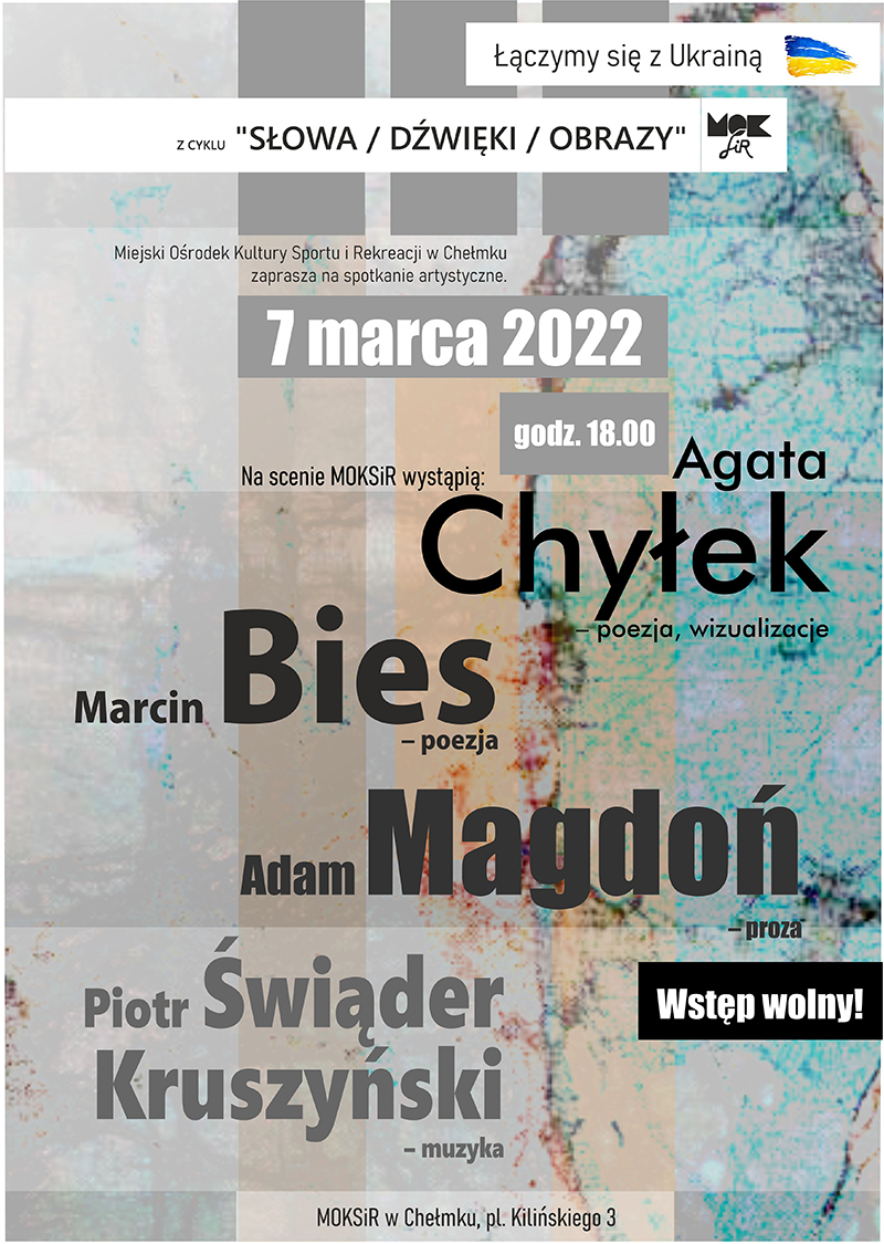 plakat słowa dzwieki ukraina male