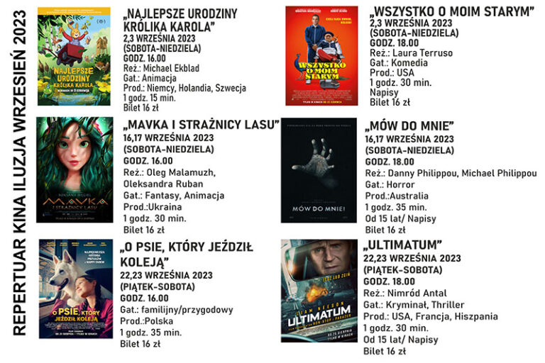 repertuar WRZESIEN BANER MALY