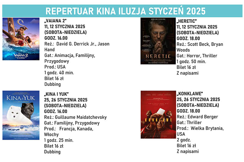 Repertuar Kina Iluzja Styczen 2024 baner maly