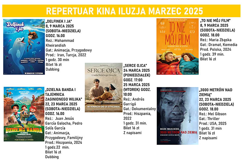 Repertuar Kina Iluzja Marzec 2025 baner maly