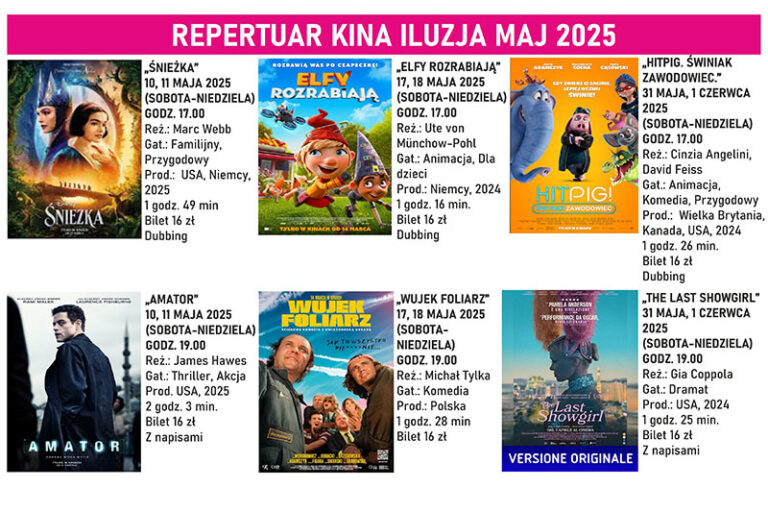 Repertuar Kina Iluzja Maj 2025 baner maly