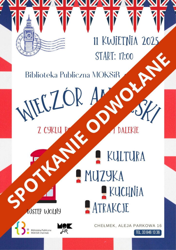 wieczor angielski odwolany