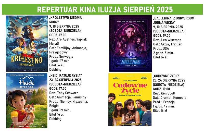 Repertuar Kina Iluzja Sierpien 2025 baner male
