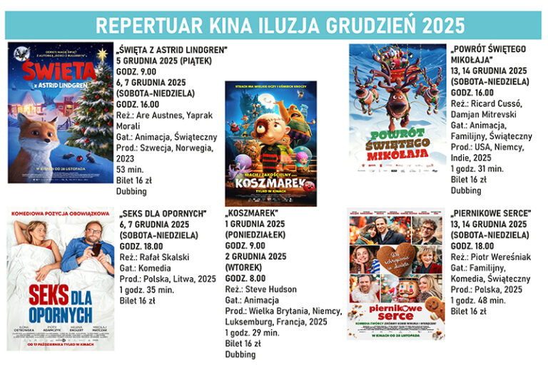Repertuar Kina Iluzja Grudzień