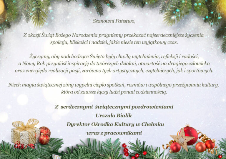 Zyczenia swiateczne