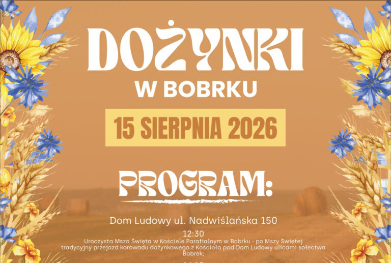 PLAKAT DOZYNKI 2026 BOBREKb