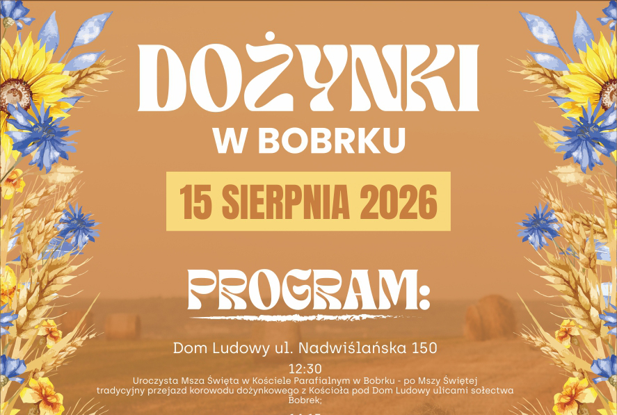 PLAKAT DOZYNKI 2026 BOBREKb